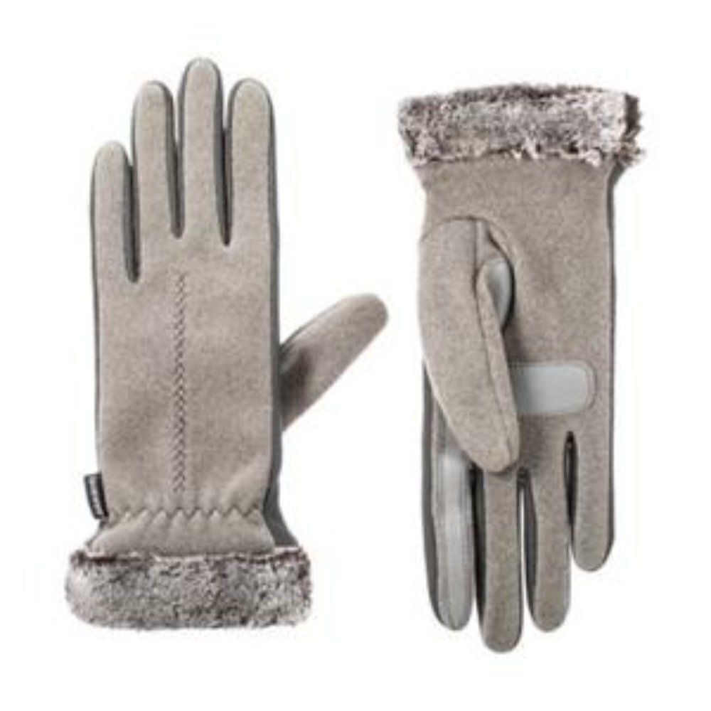 Isotoner Heather Women's Lined Recycled Stretch Fleece Water Repellent G… - Picture 4 of 16